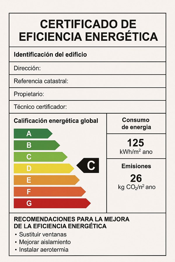 ejemplo certificado energetico